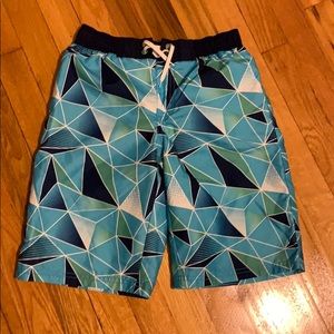 Crazy 8 Geometric Swim Trunks Youth L